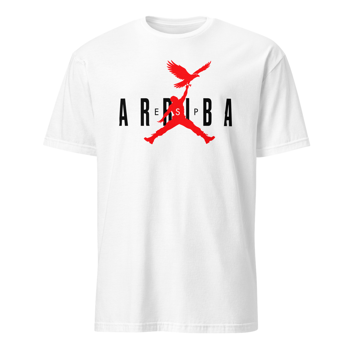 Camiseta blanca "ARRIBA ESP" negro