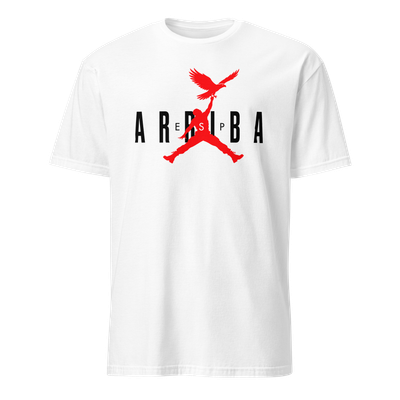 Camiseta blanca "ARRIBA ESP" negro