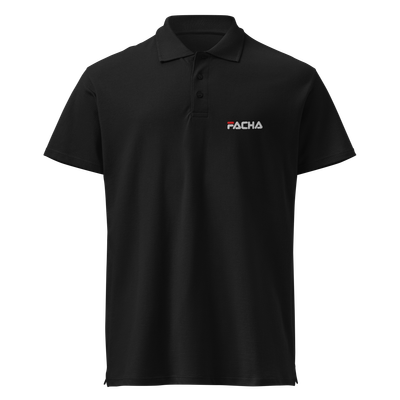 Polo bordado negro "FACHA"