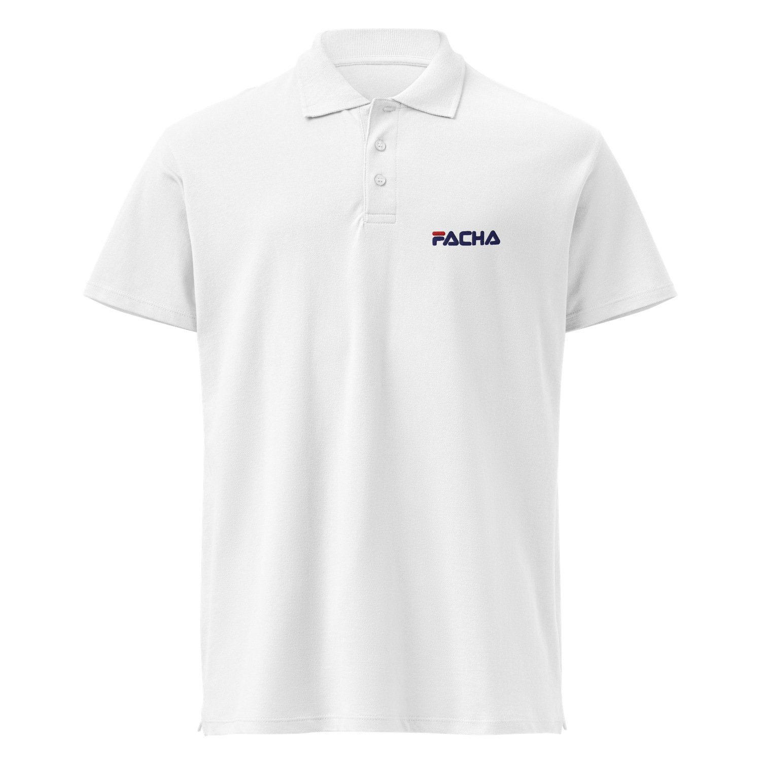 Polo bordado blanco "FACHA"