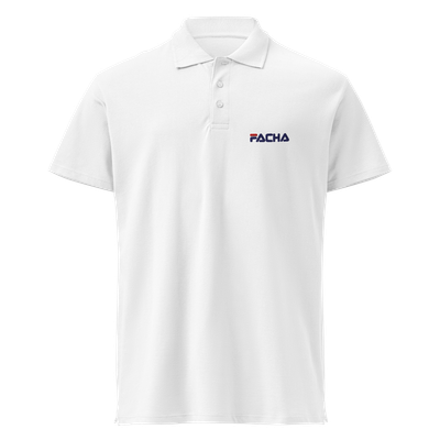 Polo bordado blanco "FACHA"