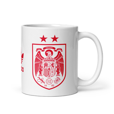 Taza blanca "escudo selección" rojo