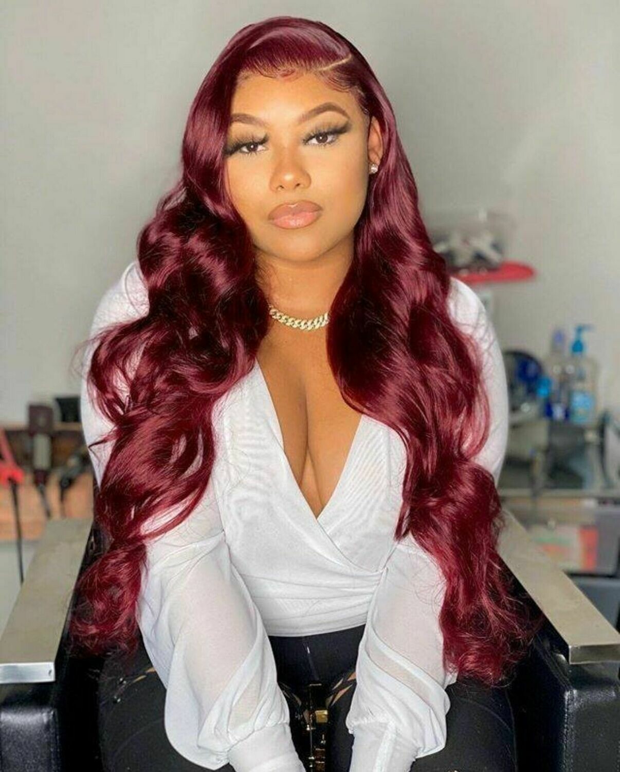99J Color 150% Density Body Wave Wig with 13*4 Frontal