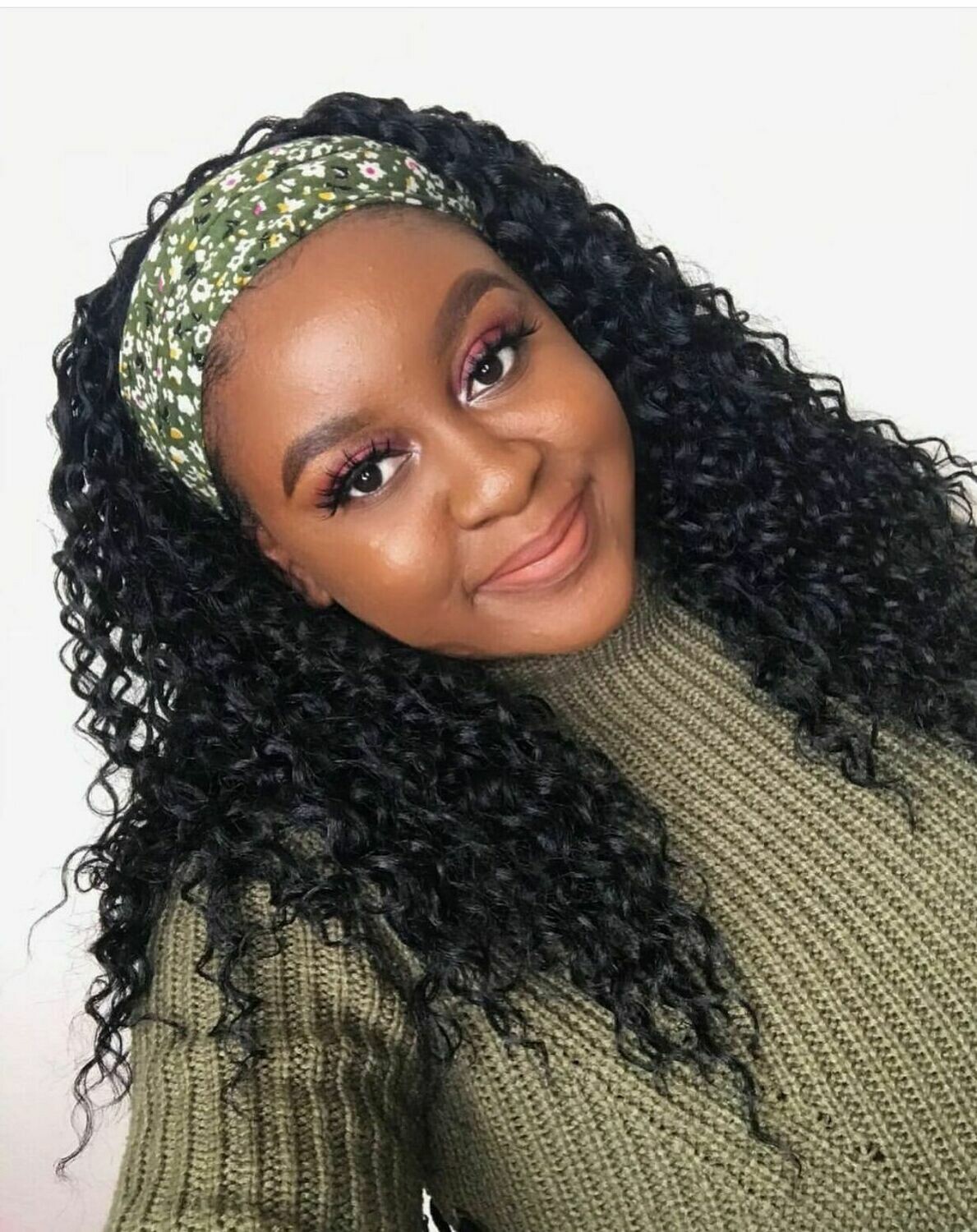 1B# Color 150% Density Deep Curly Wig
