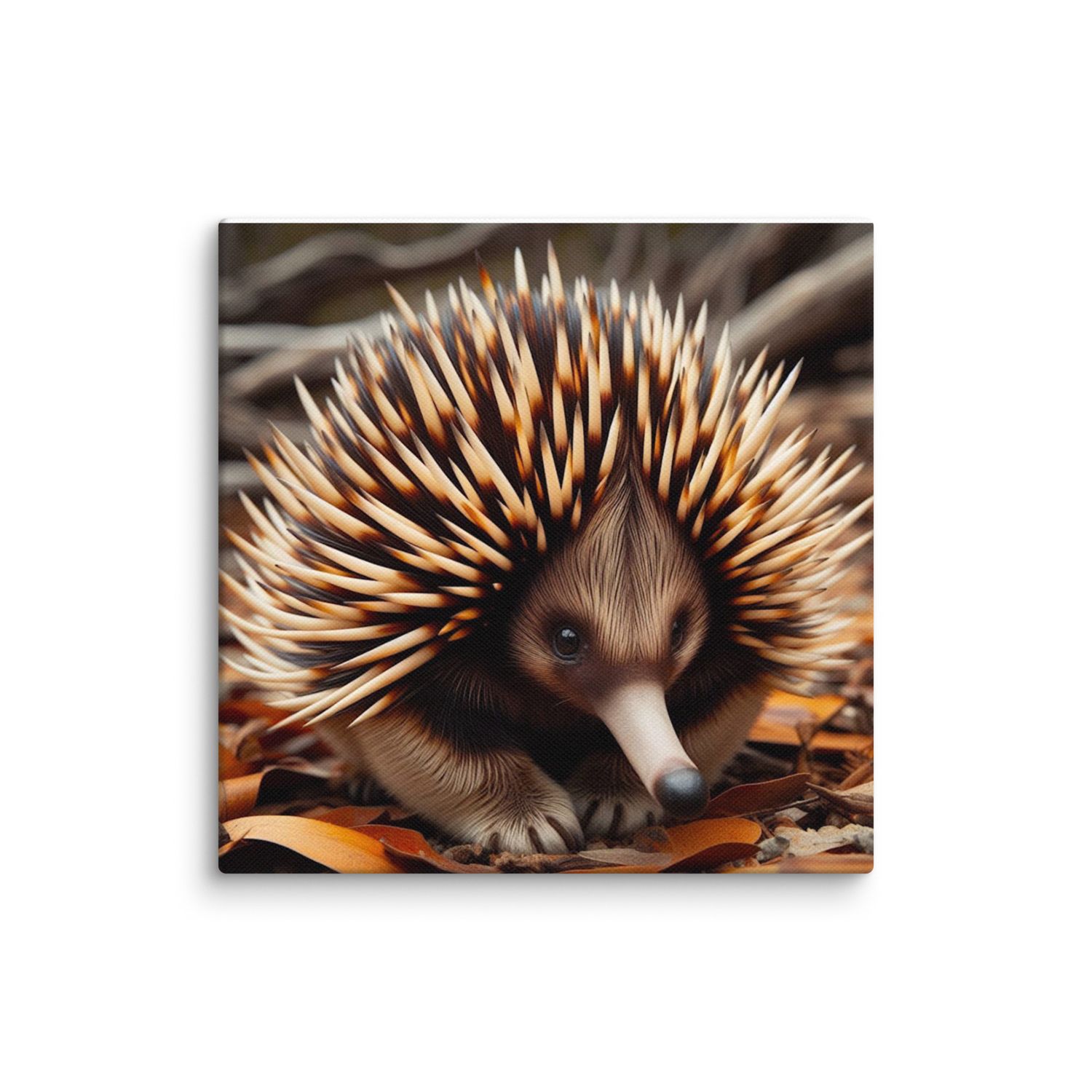 MI Echidna on 16” x 16” Canvas