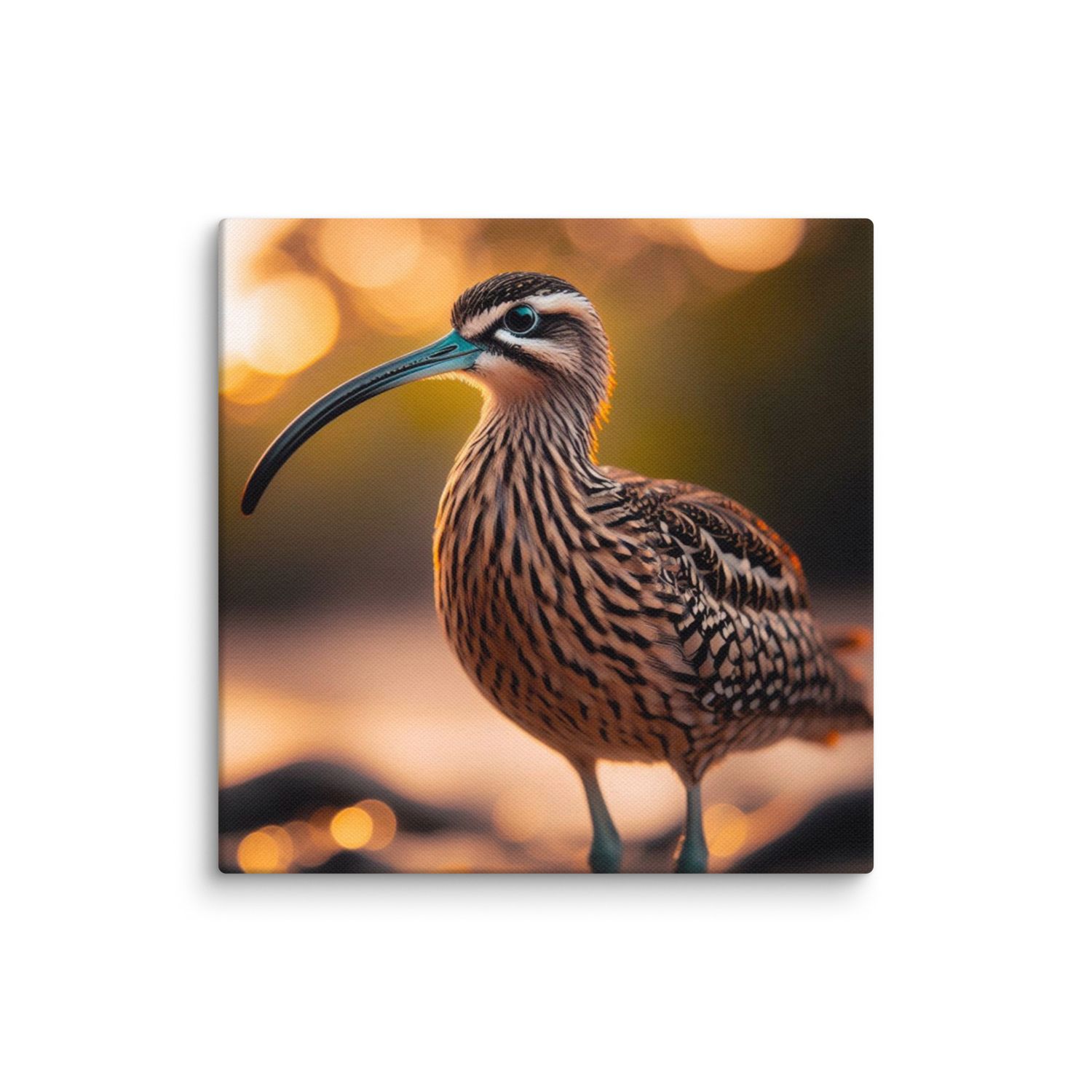 MI Curlew on 16” x 16” Canvas