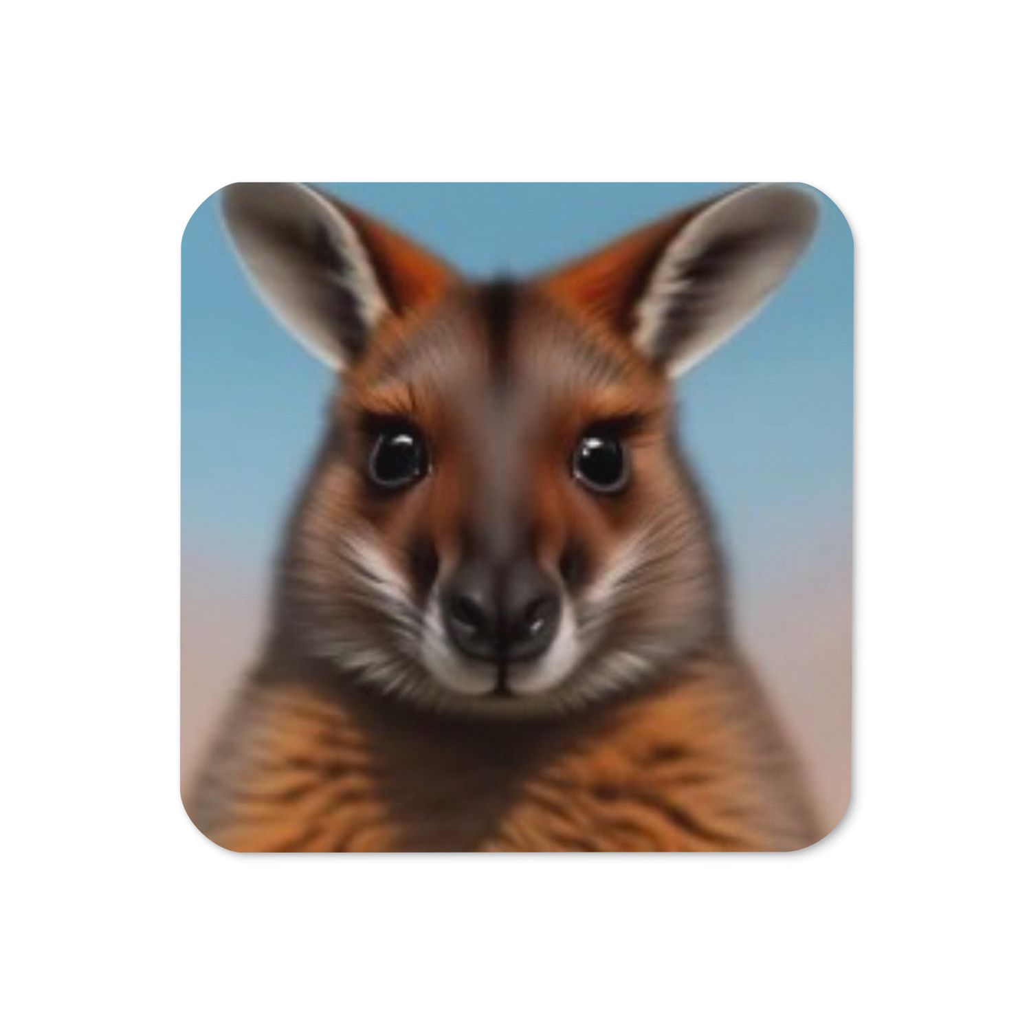 Rock Wallaby Cork-back coaster