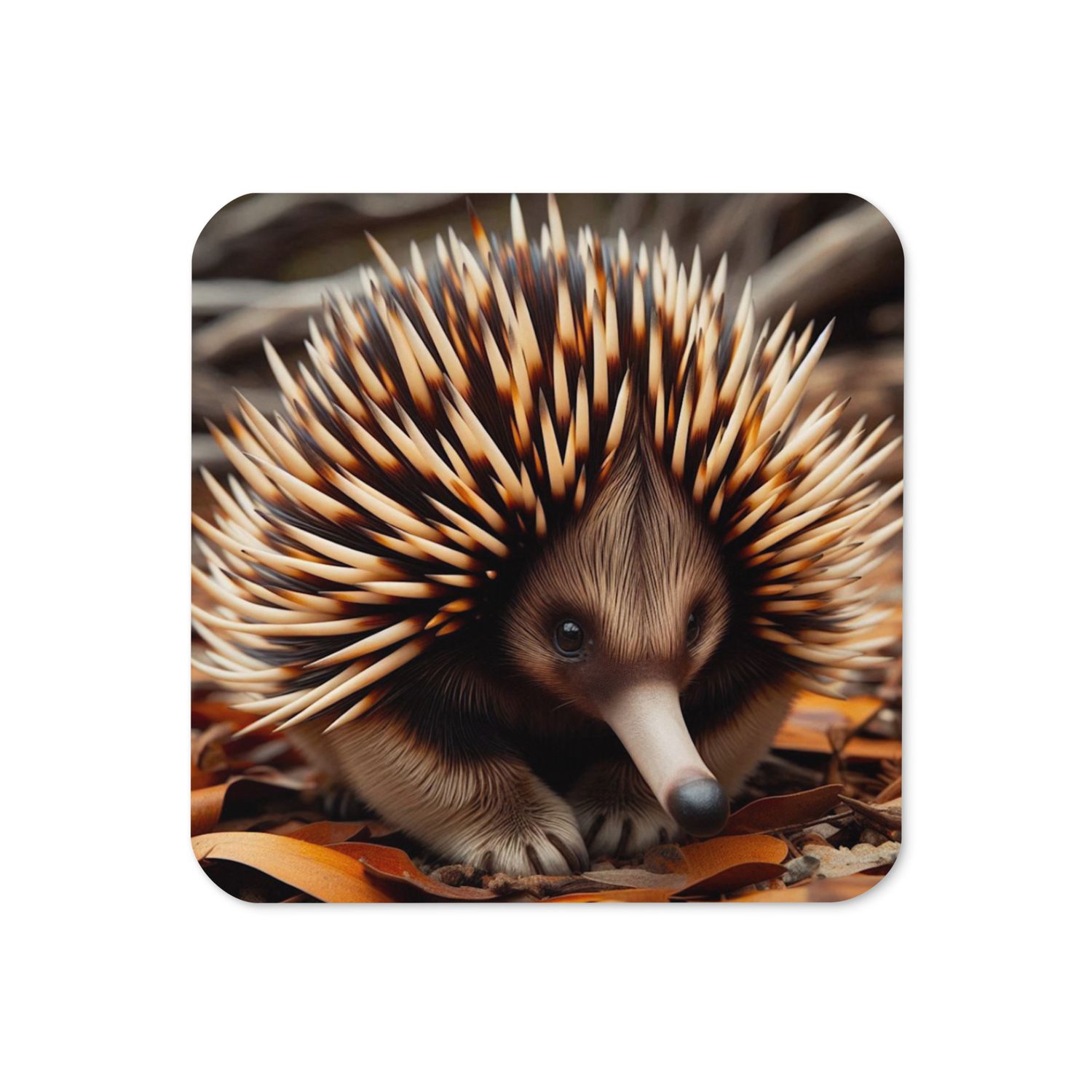 Echidna Cork-back coaster