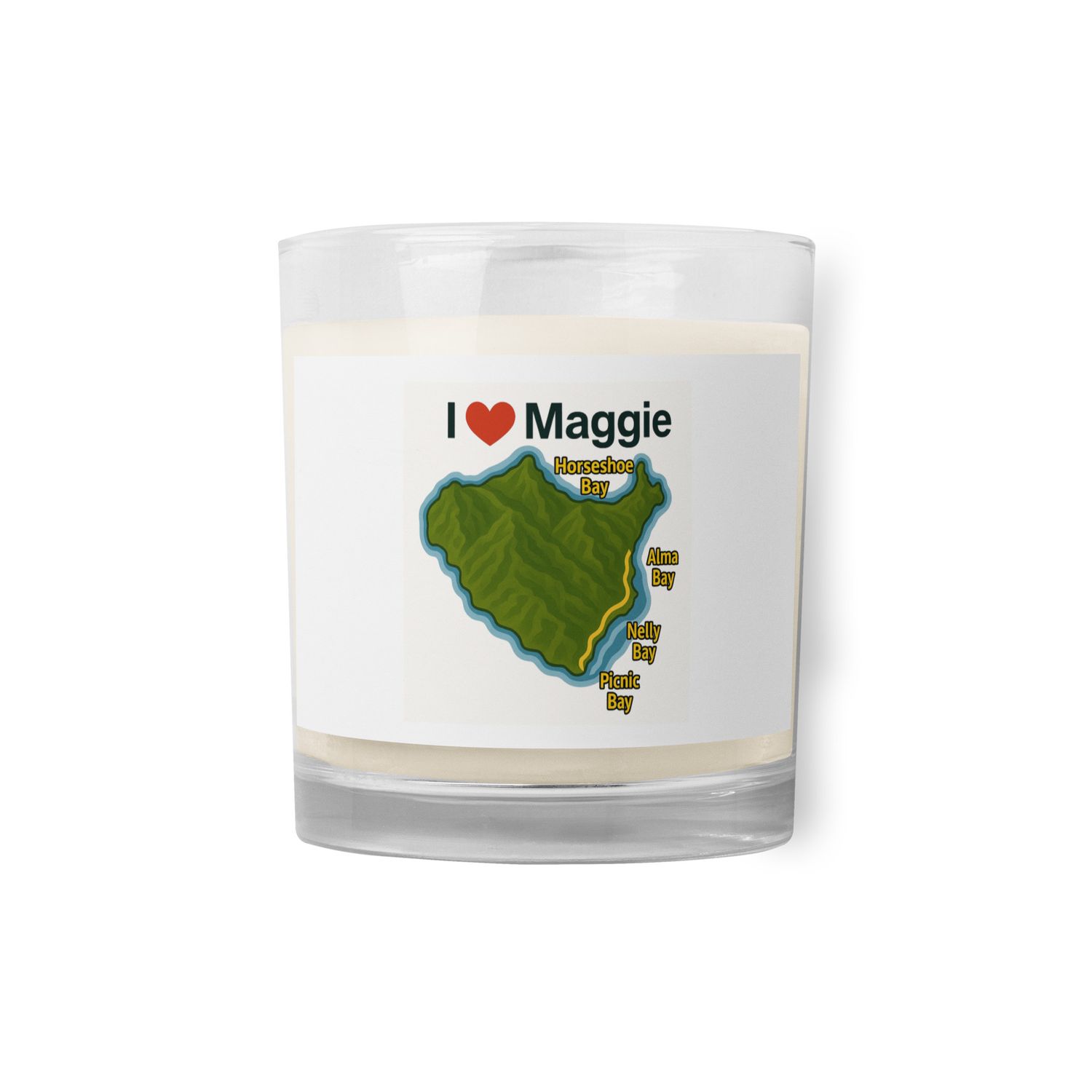 I ♥️ Maggie Glass jar soy wax candle