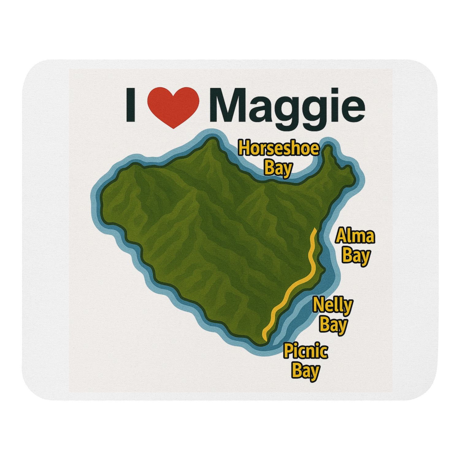 I ♥️ Maggie Mouse pad