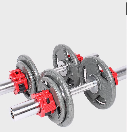 Heavy weight paint Austrian rod large hole pure iron 40 50 60 80 100KG dumbbell men's home fitness