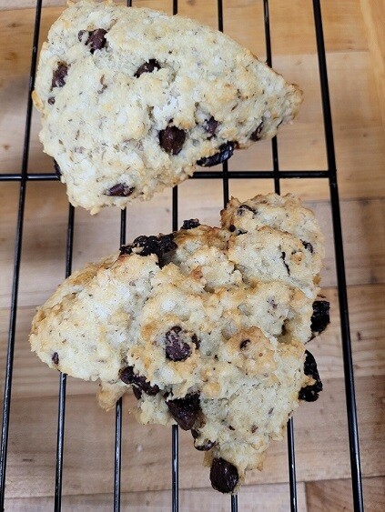 Chocolate Cherry Scones [ GF + V ]