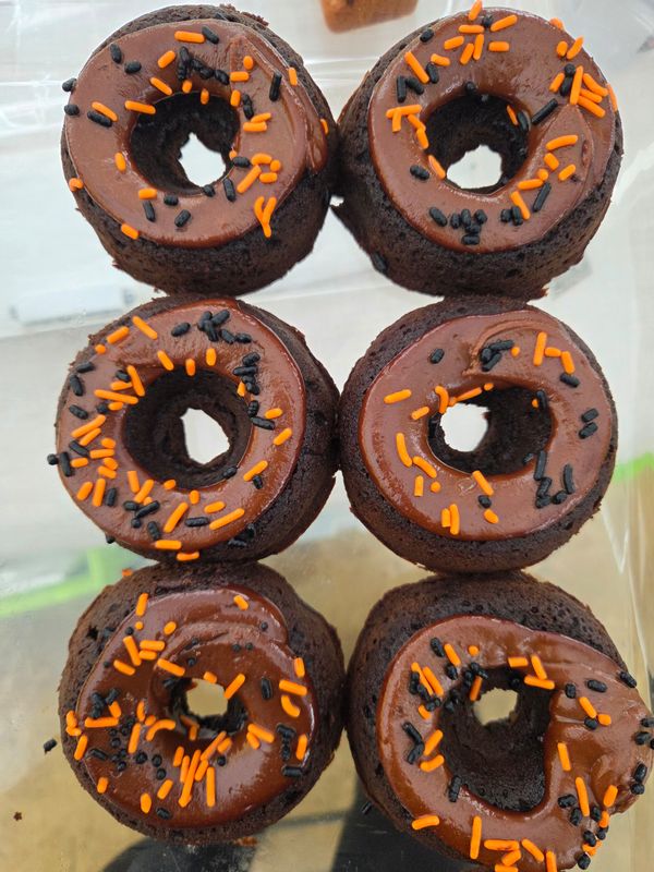  Chocolate Donuts  (GF &amp; V)