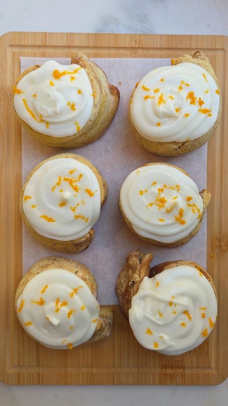 Orange Glazed Cinnamon Buns [GF + V]