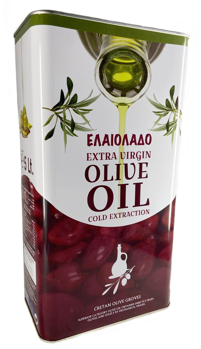 Оливковое масло ELAIOLADO Extra Virgin 5 л