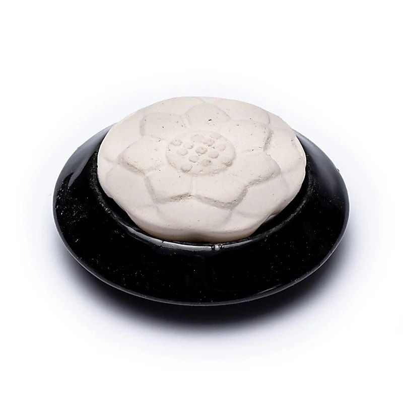 Aroma Stein Diffusor Lotus schwarz