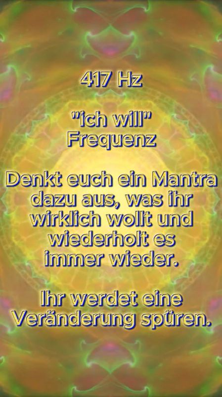 Selbstmeditation mit Frequenz 417Hz