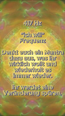 Selbstmeditation mit Frequenz 417Hz