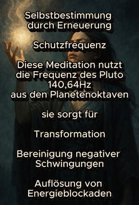 Frequenz 140,64Hz - Schutzfrequenz - Selbstbestimmung