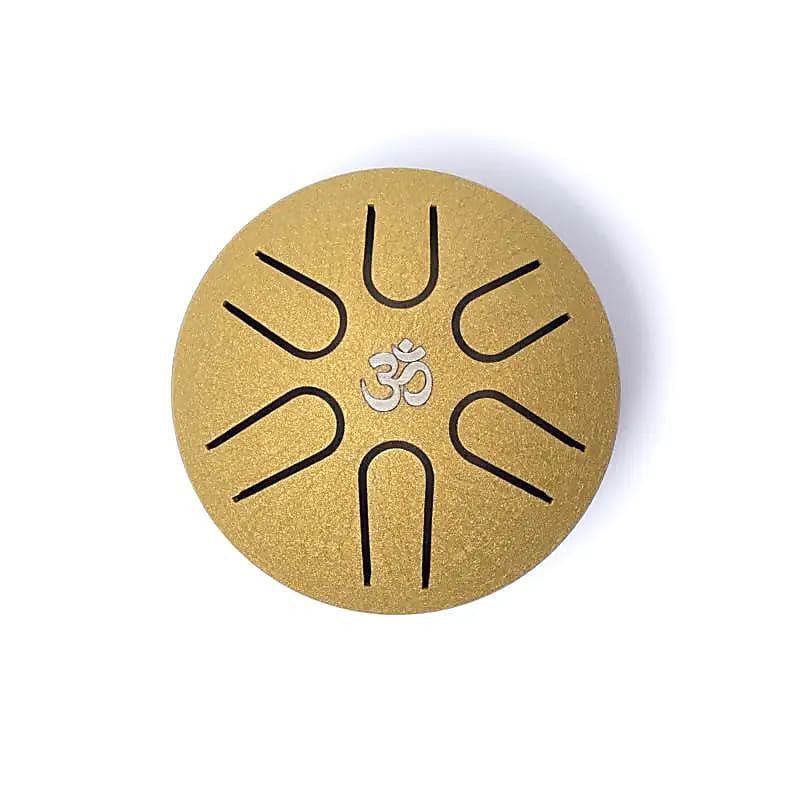 Hluru Mini-Zungentrommel goldfarben 6 Töne A-major -- ±7,5cm