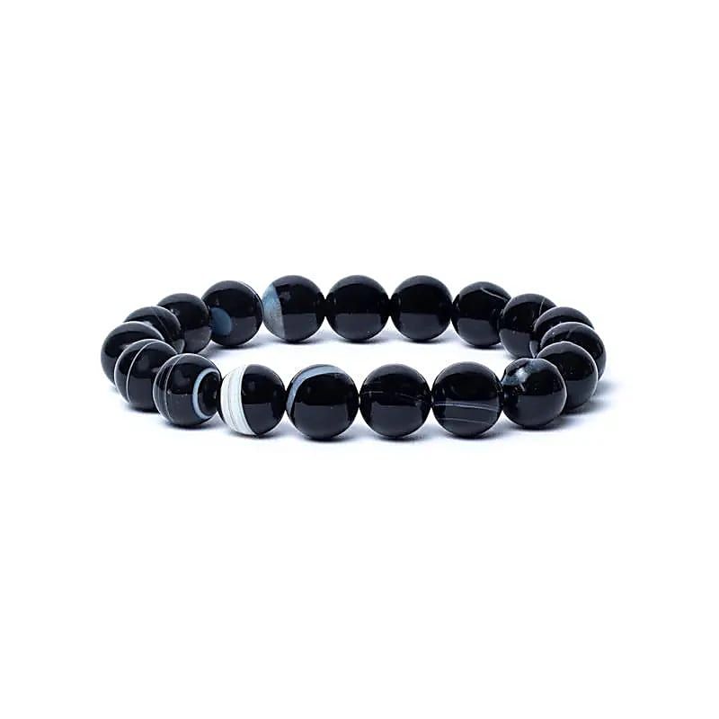 Armband Shivas Auge Achat AA Qualität elastisch -- 1.0 cm