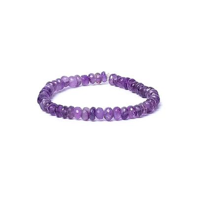 Armband Amethyst Facette AA Qualität elastisch -- 0,6 cm