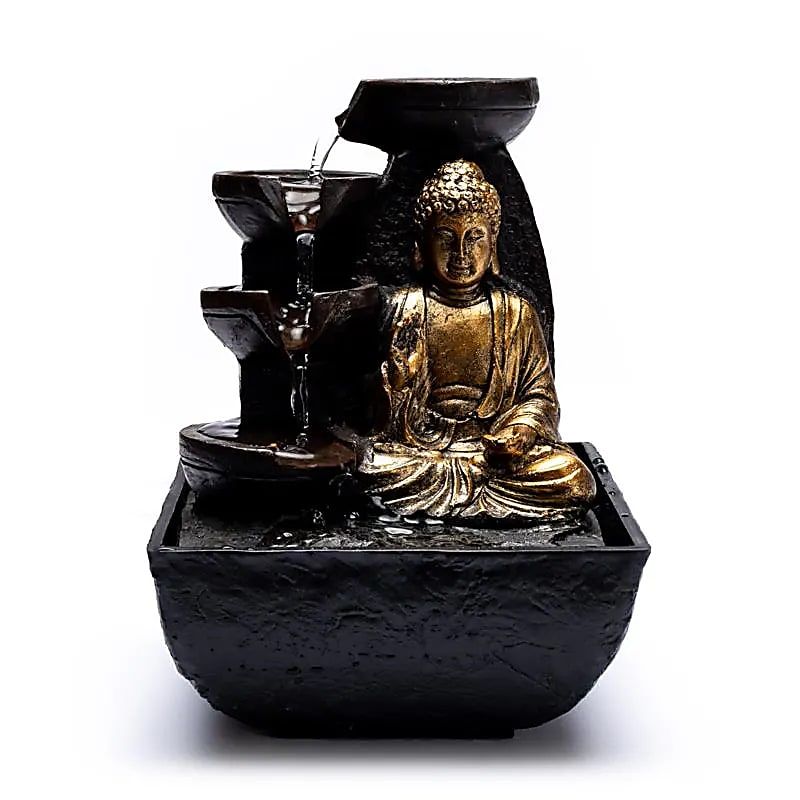 Mitgefühl Buddha Springbrunnen -- 13.3x13.3x17.3 cm