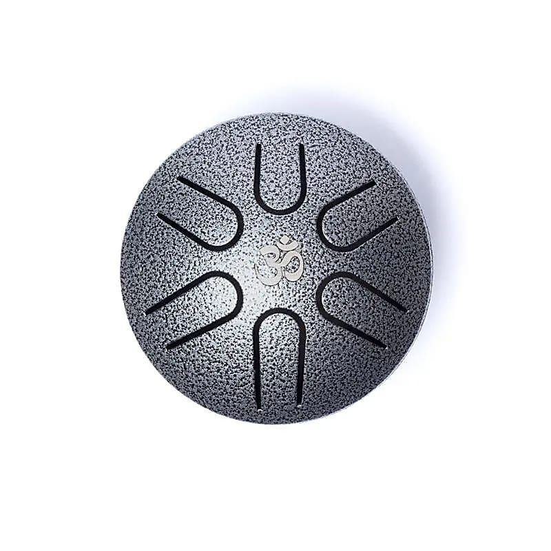 Hluru Mini Zungentrommel stahlgrau 6 Töne A-minor -- ±7,5cm
