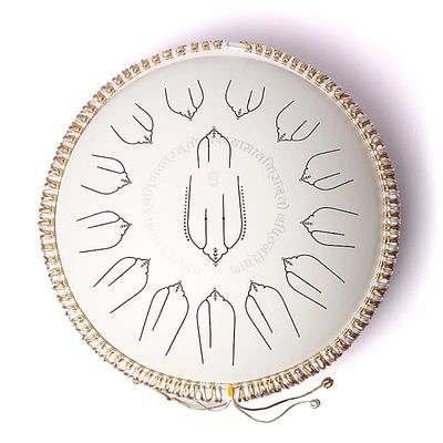 Hluru Handpan/Tongue Drum Hybrid 15 Töne D-Moll Kurd -- ±35,5 cm