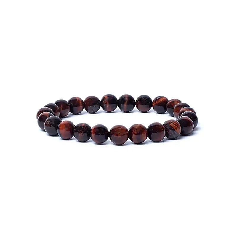 Armband rotes Tigerauge AA Qualität elastisch -- 0,8 cm