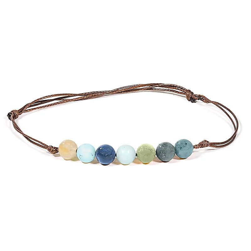 Armband Amazonit verstellbar -- 0.6 cm