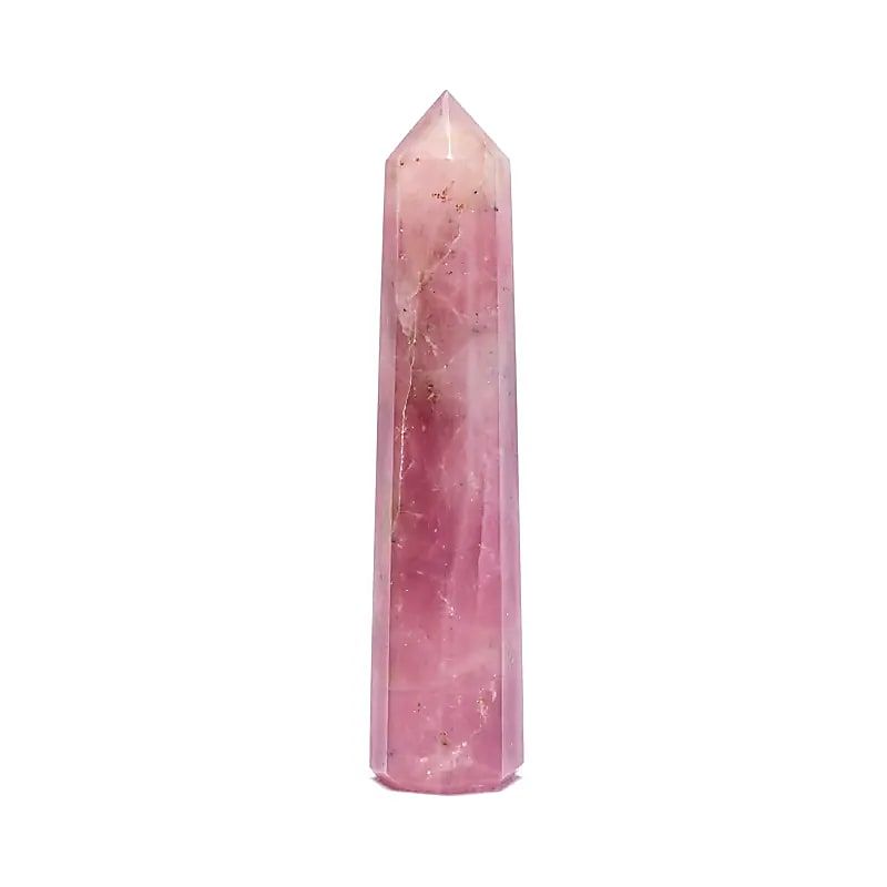 Obelisk Rosenquarz -- 7.5 - 10 cm