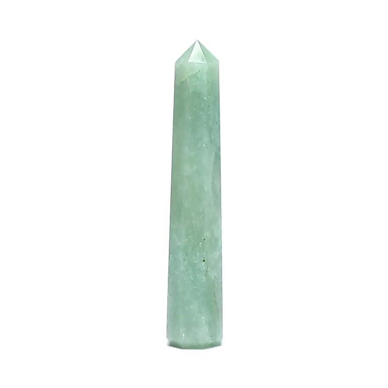 Grüner Aventurin Obelisk -- 7.5 - 10 cm
