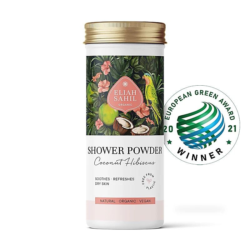 Dusch-Pulver Kokus Hibiskus Bio Eliah Sahil -- 90 g
