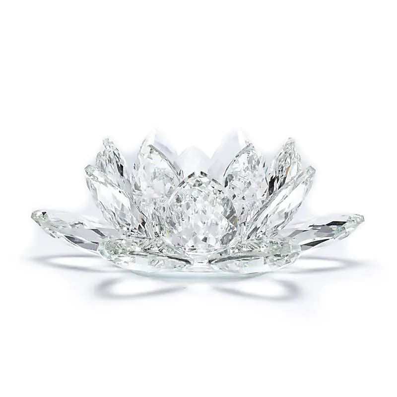 Lotus Kerzenhalter Kristall L -- 9.5x20cm