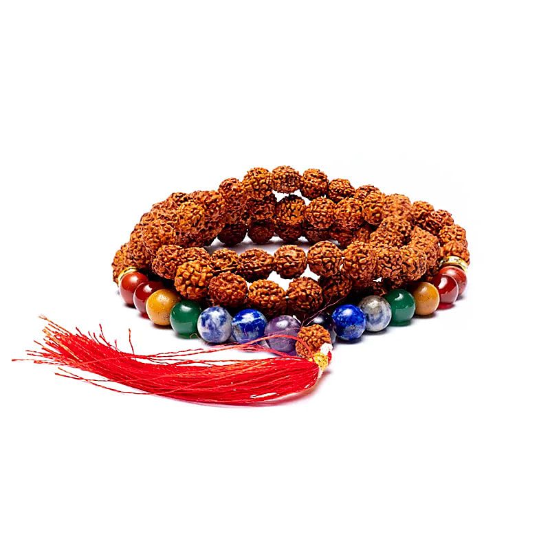 Mala Chakra Rudraksha 108 Perlen -- ±44cm
