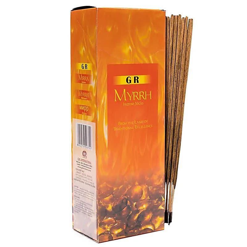 Räucherwerk Myrrhe Sechseck-Packung -- 20 g
