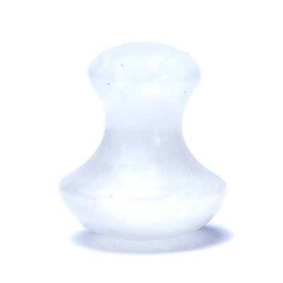 Pilzform Massagestein Bergkristall -- 4x3.5 cm