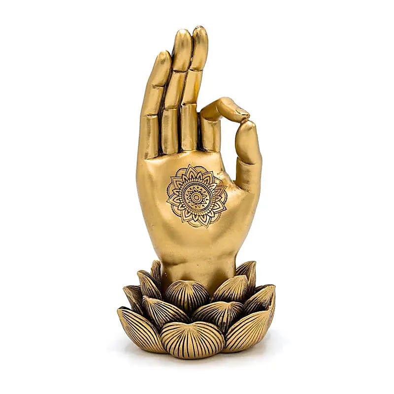 Deco Gyan Mudra goldfarben -- 11.7x10x21.3 cm