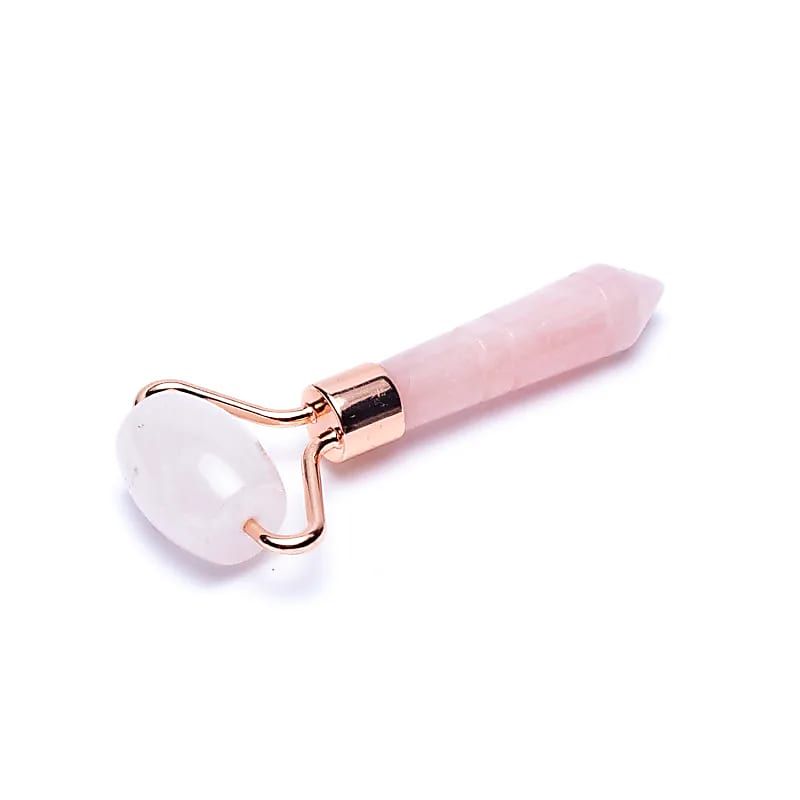 Akupressur Massageroller Rosenquarz -- 8 cm