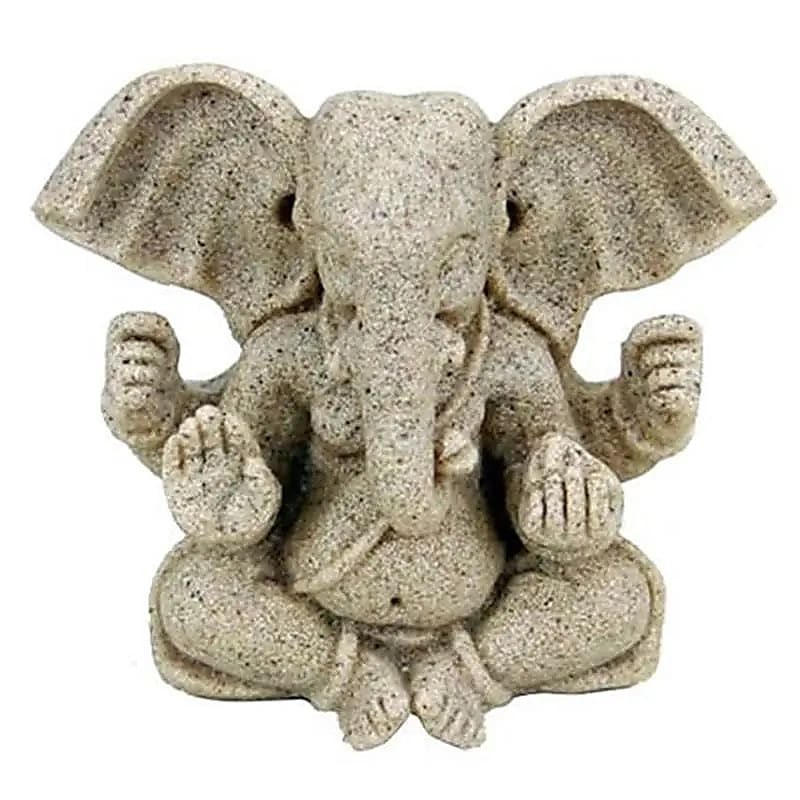 Ganeshafigur Sand -- 8 cm