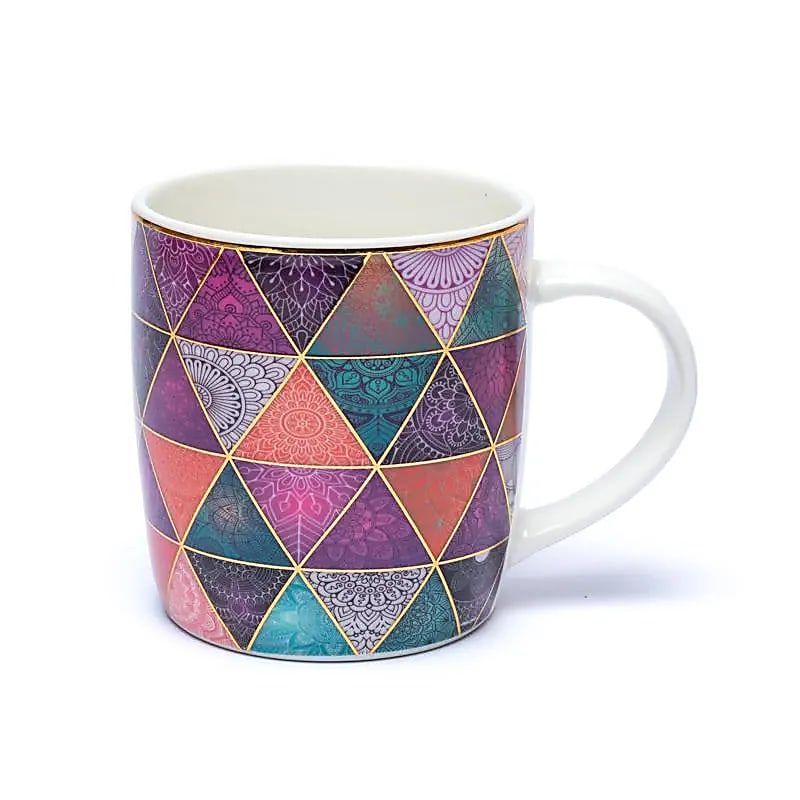 Teetasse mit Sieb Patchwork -- ±400 ml