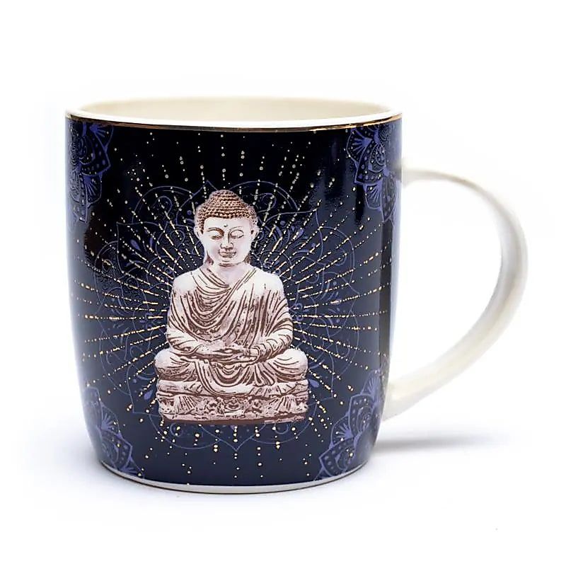 Teetasse mit Sieb Buddha blau -- ±400 ml