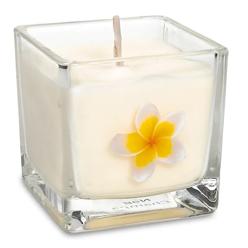 Ökologische Rapswachs-Duftkerze Nag Champa  -- ±260g; 6x6x6cm