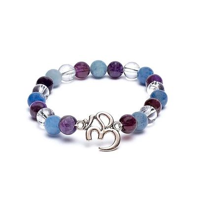 Mala/Armband Amethyst/ Aventurin/ Bergkristall  OM -- 0.8cm