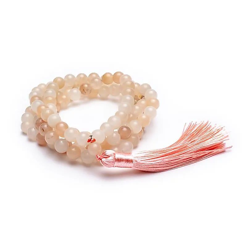 Mala rosa Aventurin mit Quaste -- 0.8cm