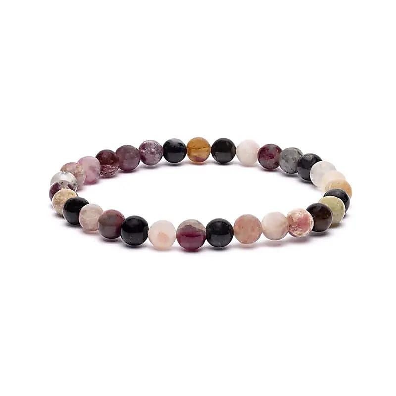 Elastisches Armband Turmalin-Mix -- ±0,6 cm