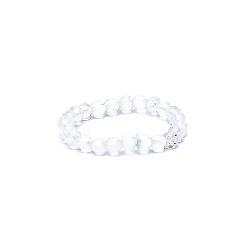 Ring klarer Quarz elastisch -- 3mm