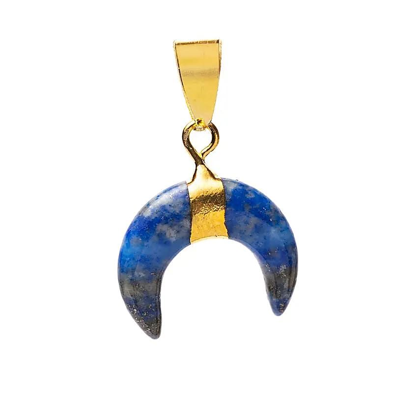 Anhänger Halbmond Lapislazuli -- ±2 cm