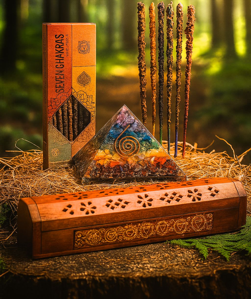 Chakrenausgleich‑Set „Pyramide der Harmonie“